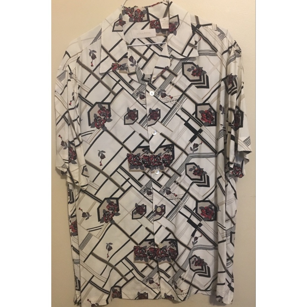 Vivaseta Men’s Short Sleeve Button Down Shirt